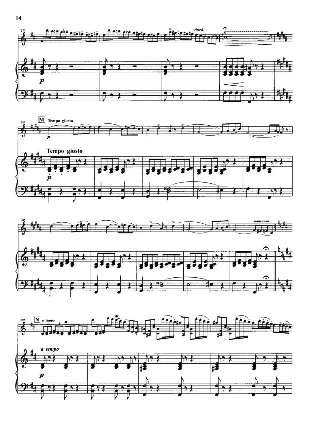 D大调第一小提琴协奏曲Op.6（小提琴+钢琴伴奏）