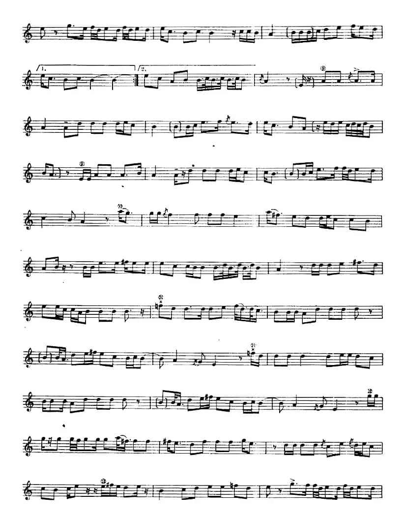 十二木卡姆：Ⅶ 埃介姆木卡姆 337——347（主旋律谱）