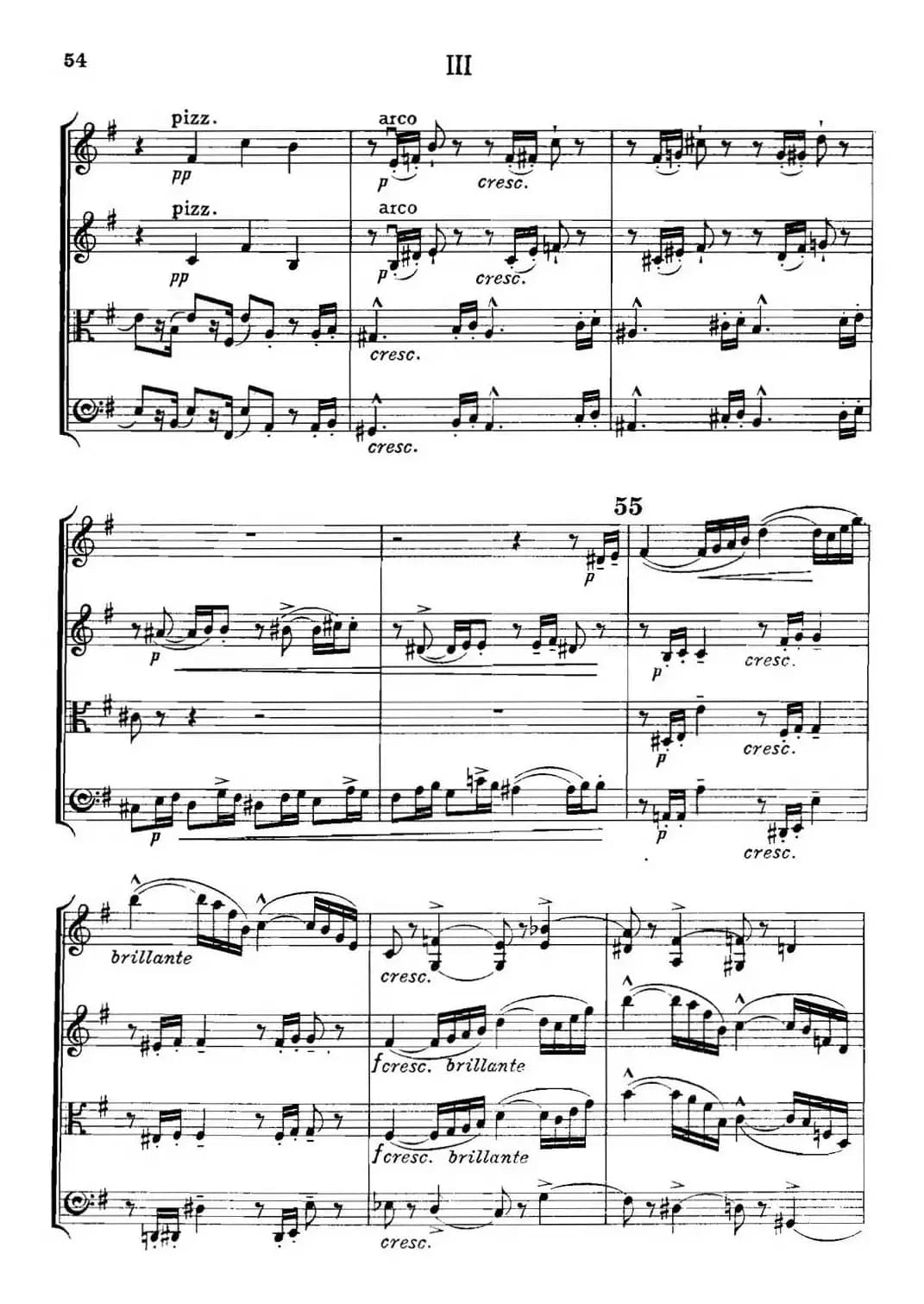 QUARTET Op.83（第三部分）（弦乐四重奏）