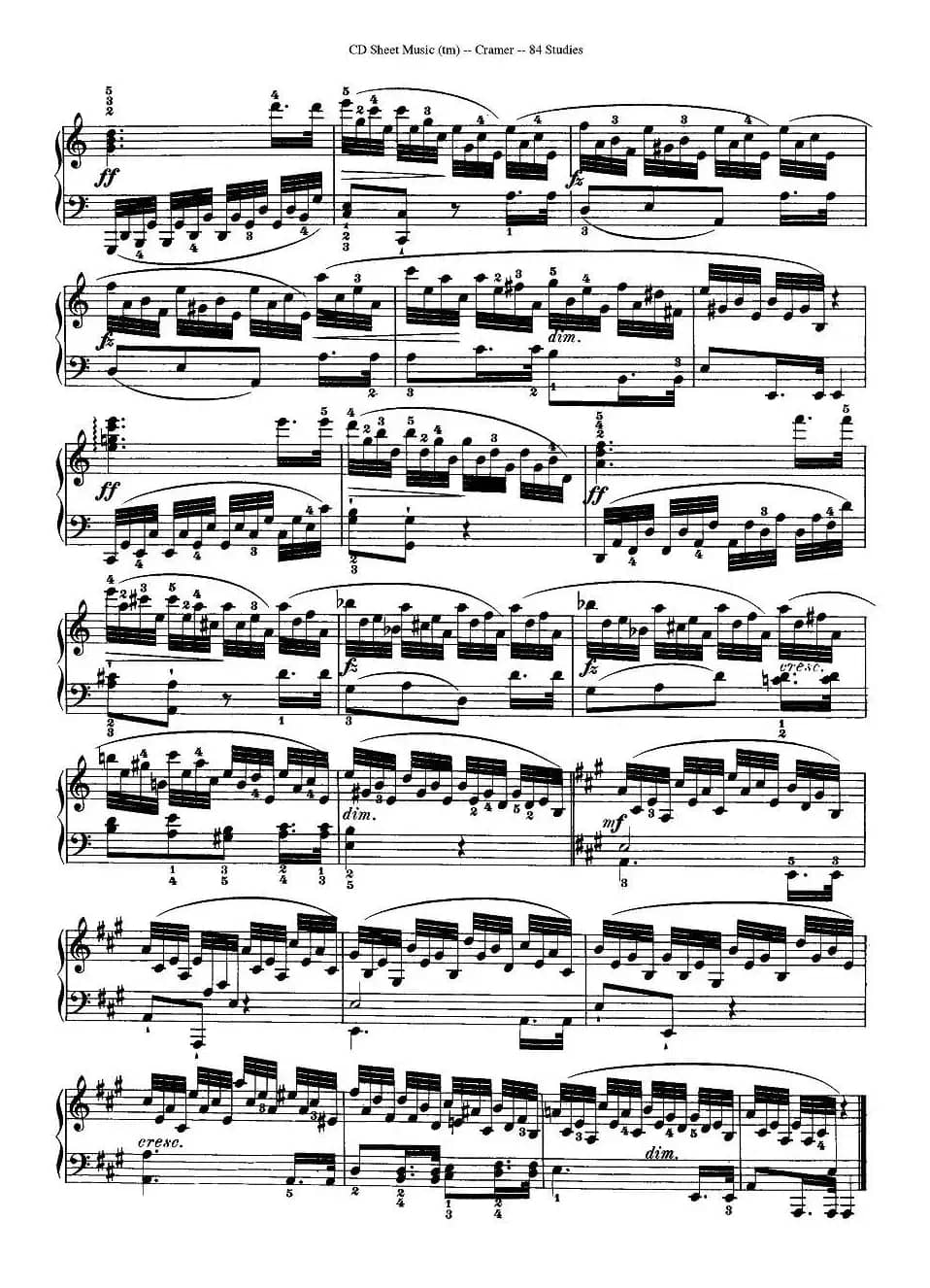 Cramer - 84 exercices（21—25）（克拉莫84首钢琴练习曲）