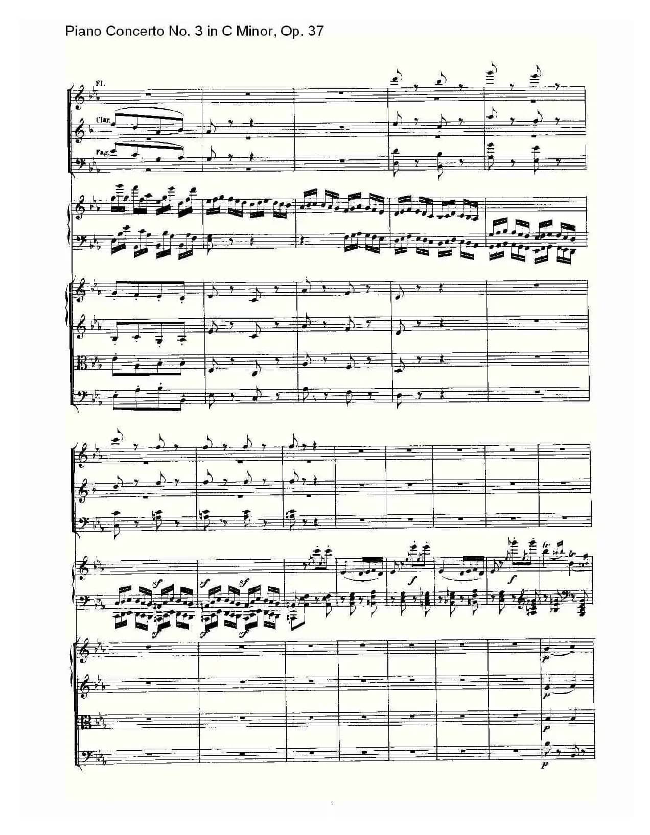 C小调钢琴第三协奏曲 Op.37  第三乐章