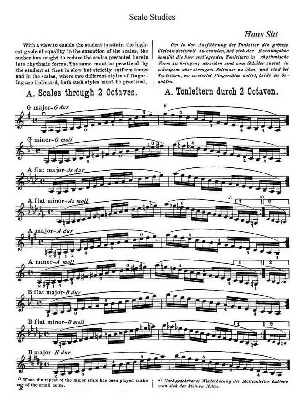 小提琴音阶练习·作品32（Scale Studie-A）