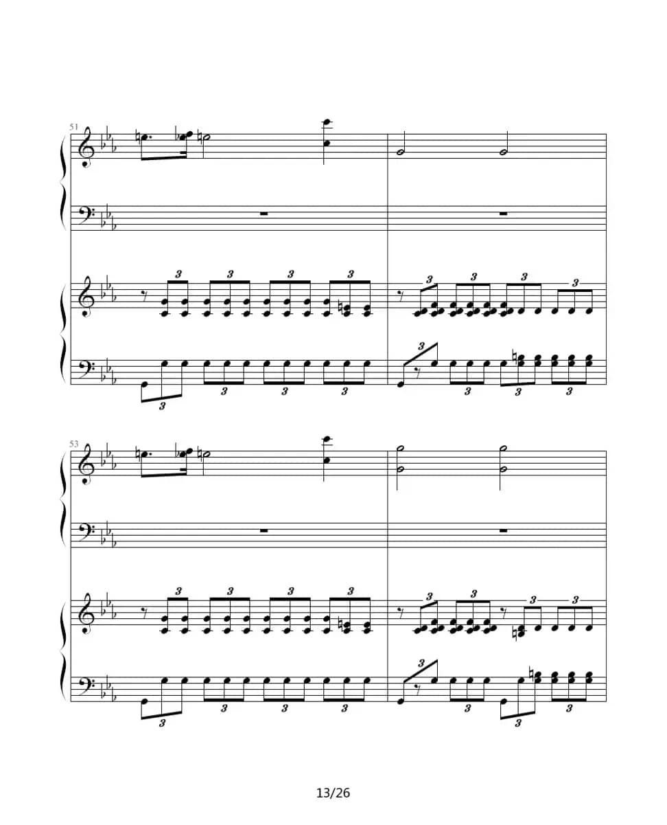 ココロの音（双钢琴）