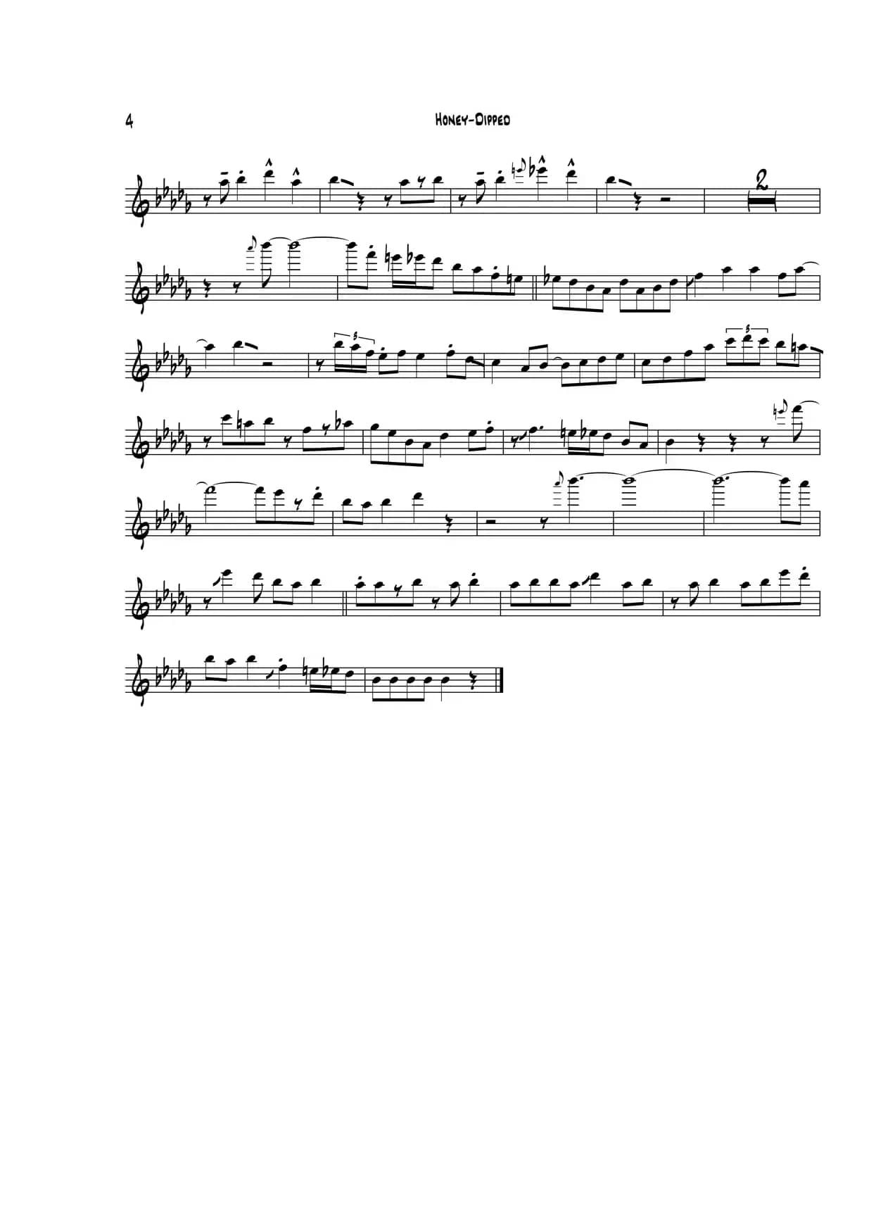 Honey Dipped（中音萨克斯）