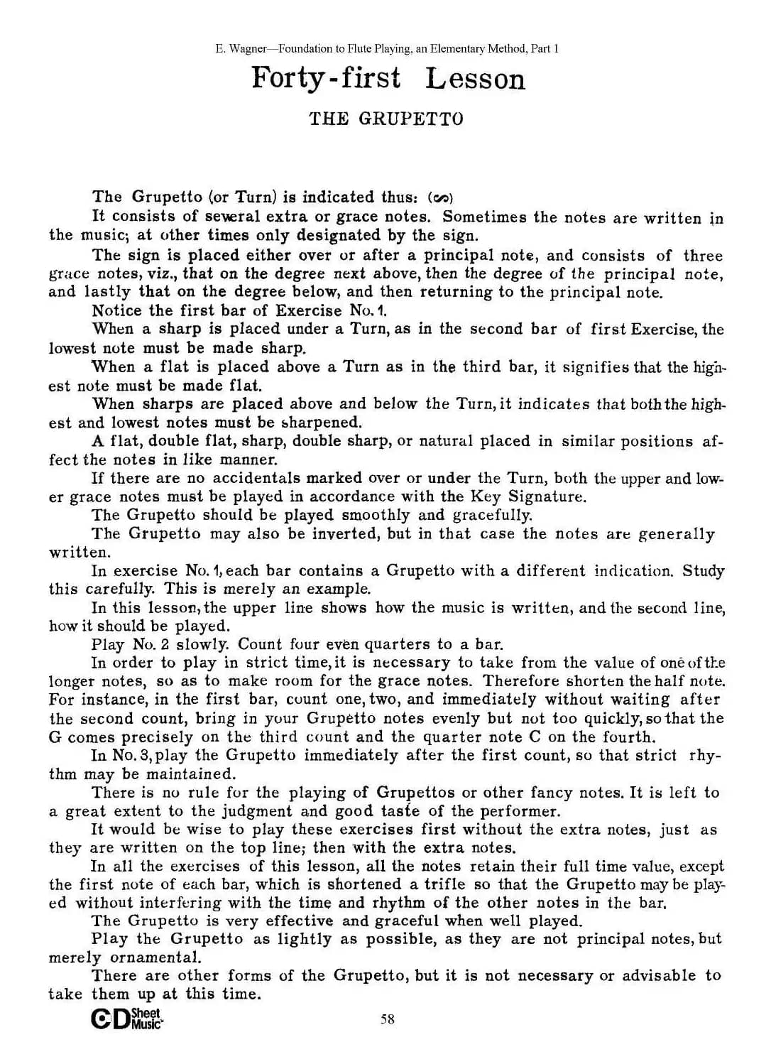 长笛演奏基础教程练习（41—46）