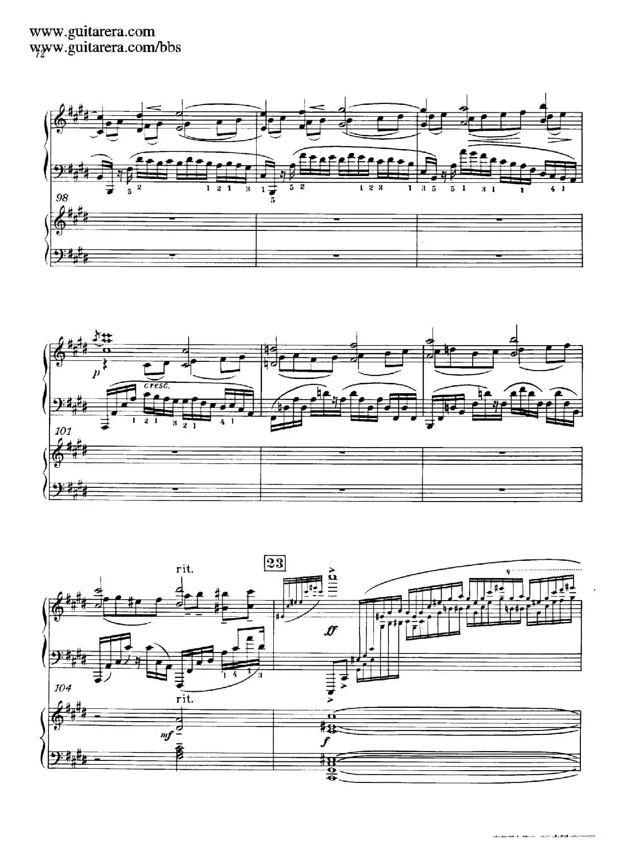 c小调第二钢琴协奏曲 Op.18（双钢琴·第二乐章）