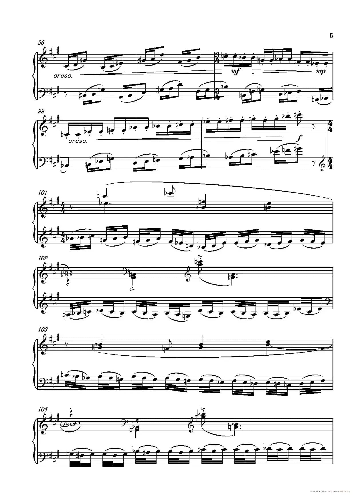 第六钢琴奏鸣曲Piano Sonata No.6（单乐章）