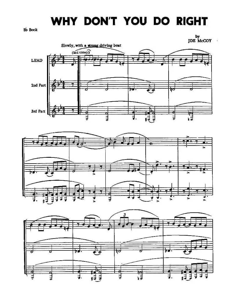 WHY DONNOT YOU DO RIGHT 