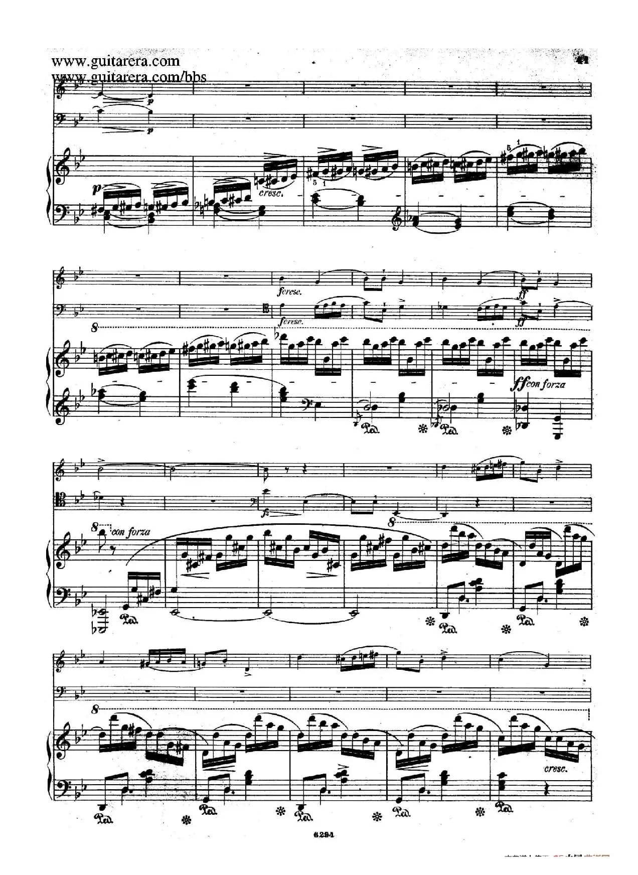 Piano Trio in g Minor Op.8（g小调钢琴三重奏）