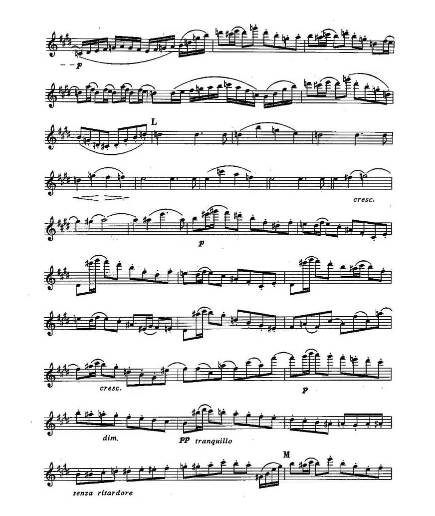 长笛九级考级曲谱（第四部分—4）