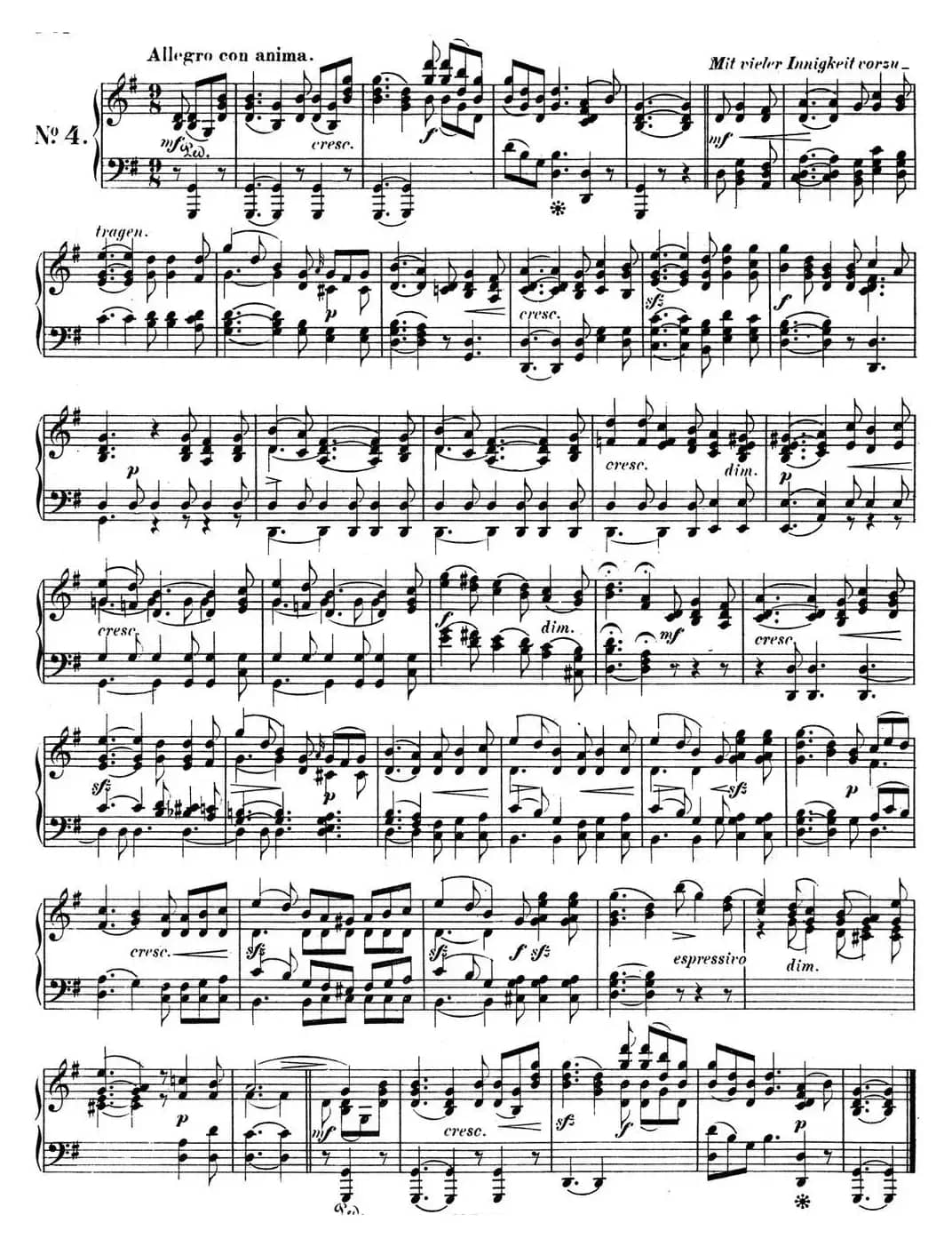 门德尔松无词歌Op.62（NO.4）