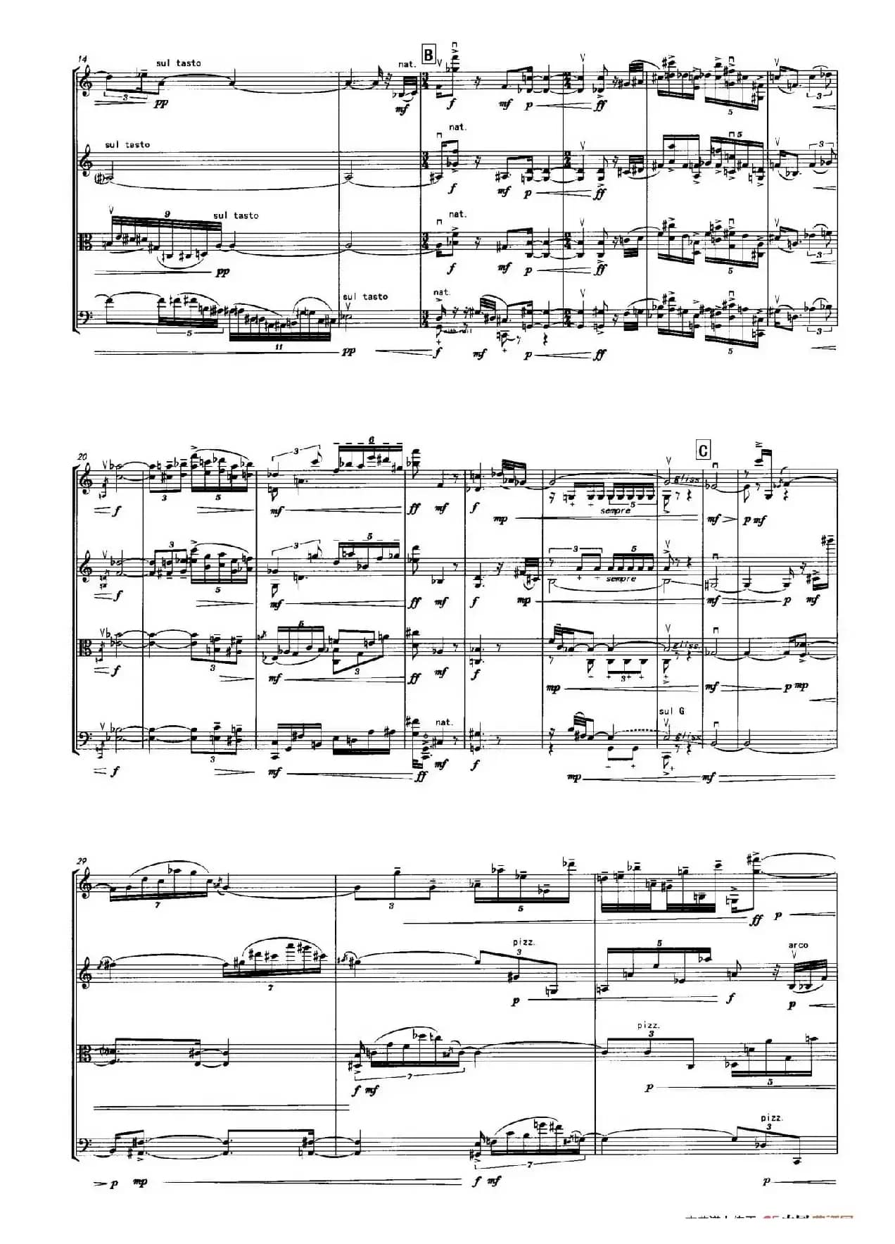 自画像  （弦乐四重奏）