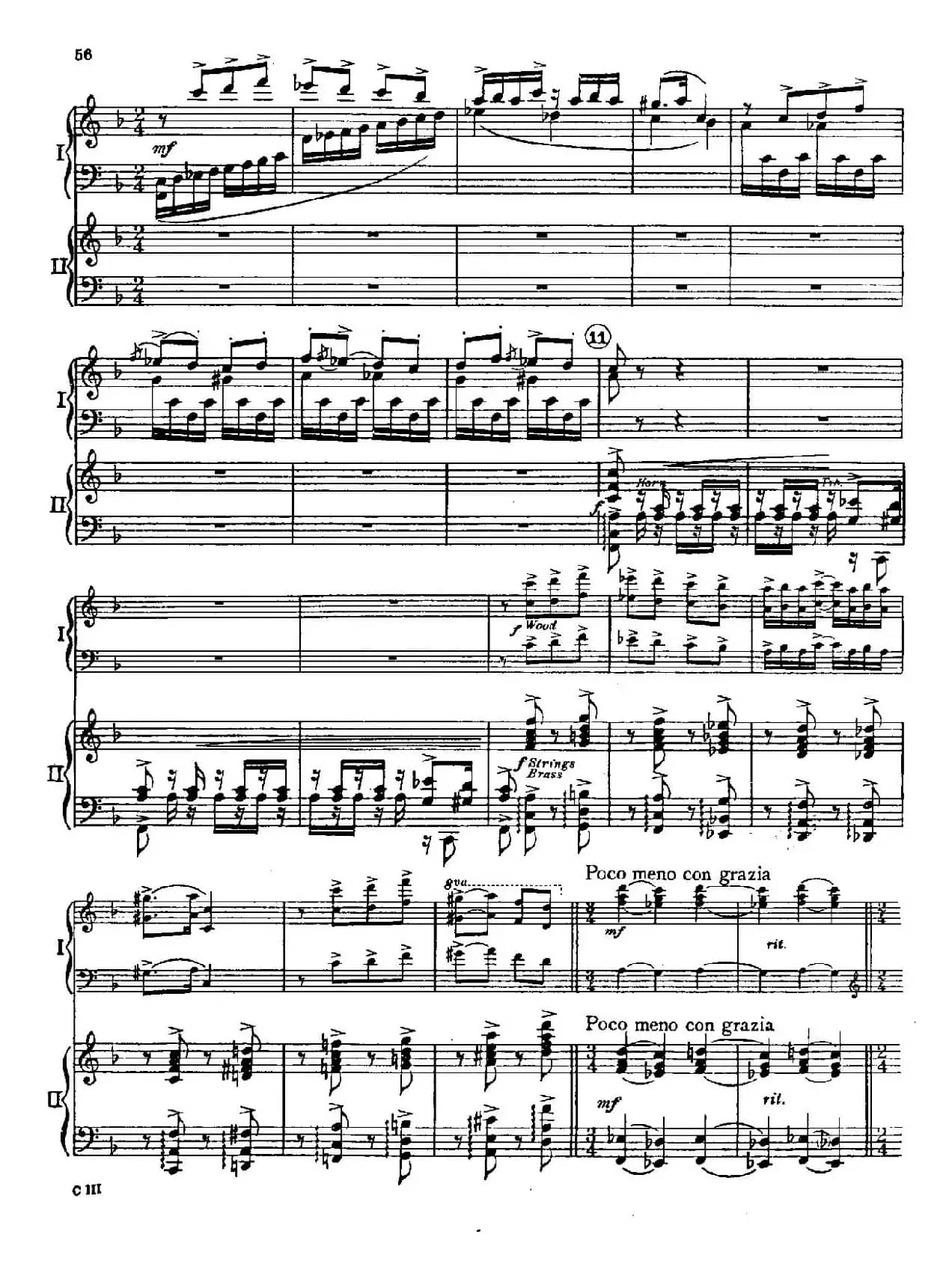 F大调爵士钢琴协奏曲（美版双钢琴原谱 P51—60）