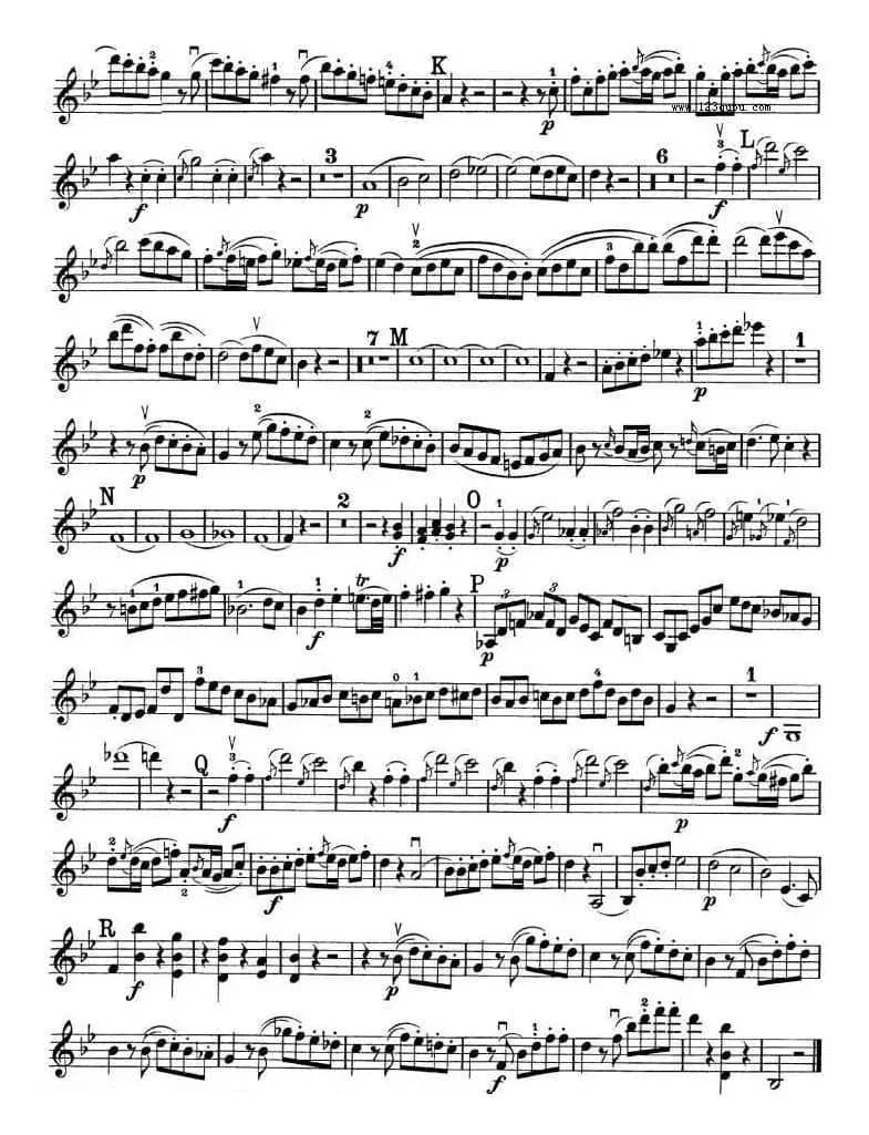 提琴三重奏 第二首 降B大调 K.502 之 Violin TRIO