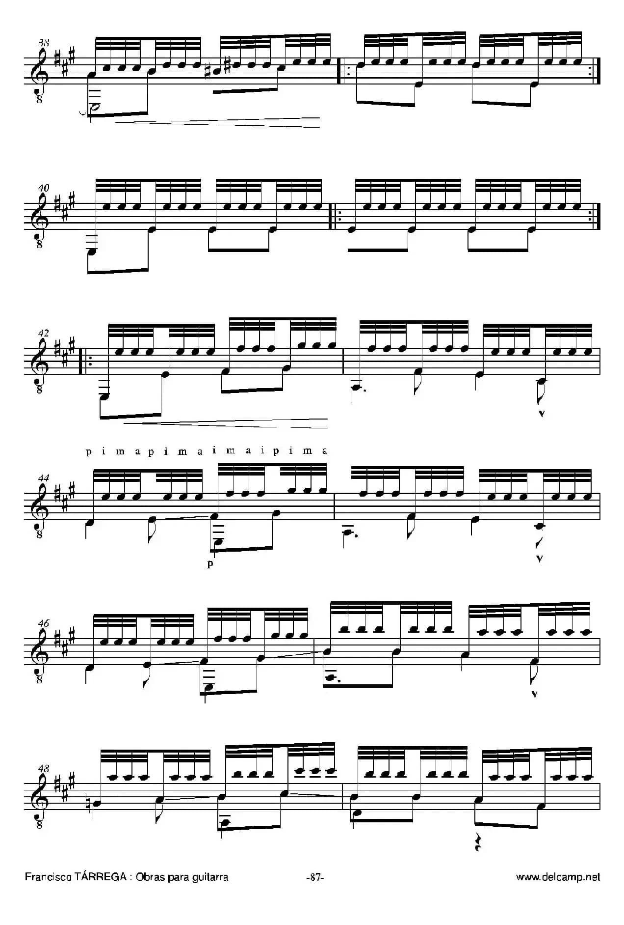 《塔雷加作品全集》第5部分（古典吉他）