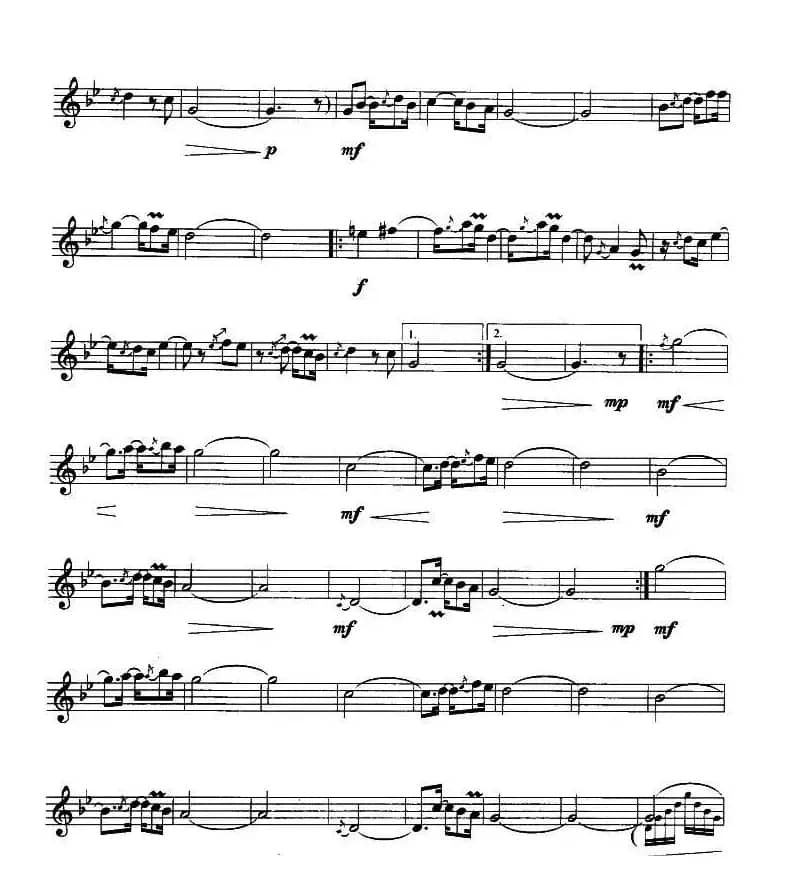 莫斯科郊外的晚上（竖笛）