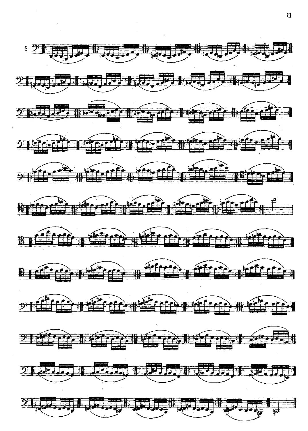 大管高级练习曲 第一部分 每日练习（1—10）