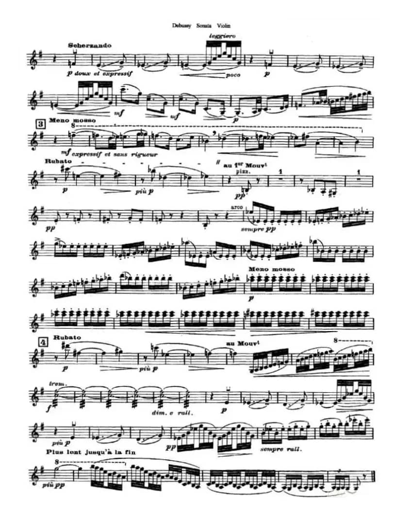 奏鸣曲（Sonata）（ 德彪斯作曲版）