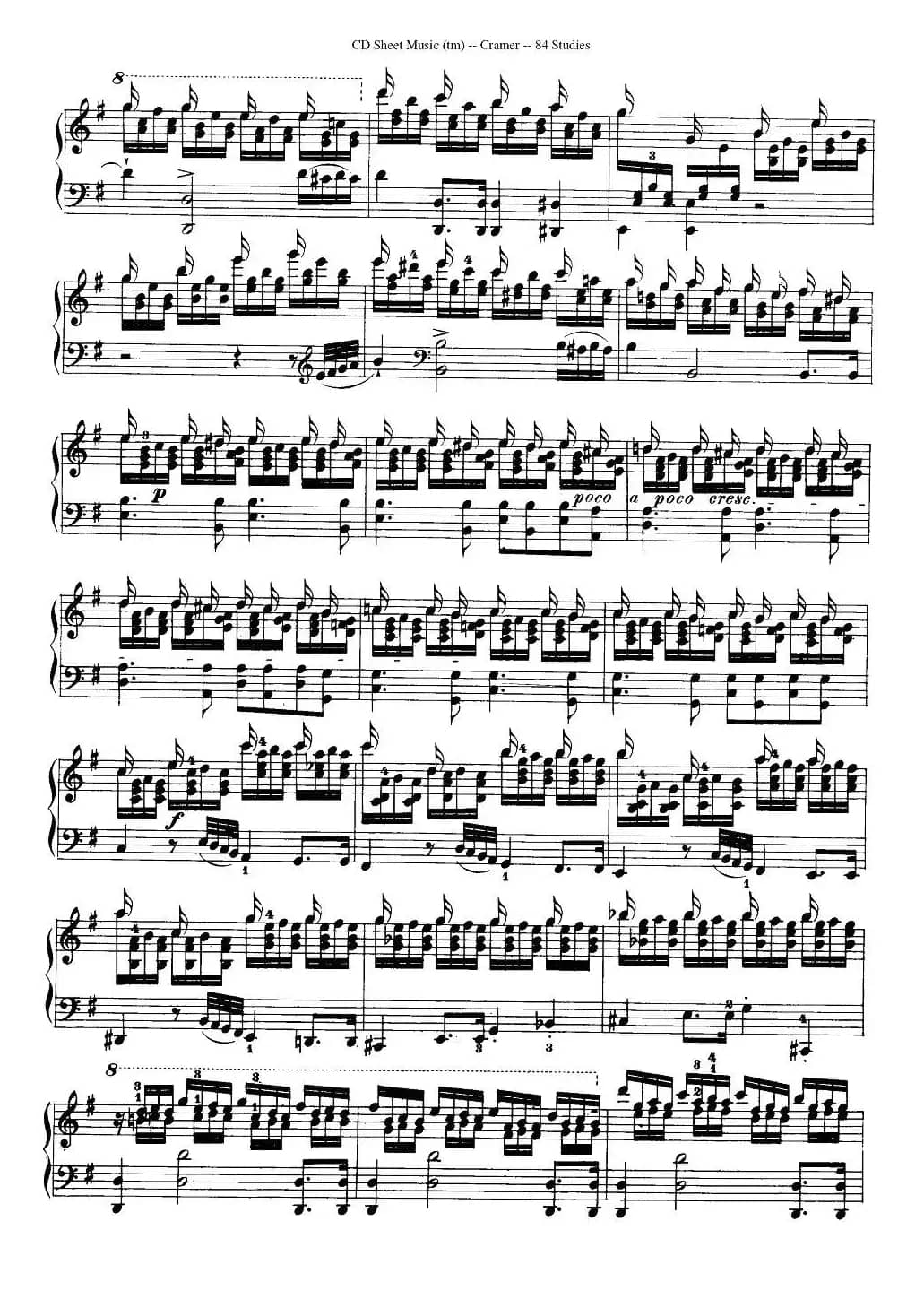 Cramer - 84 exercices（76—80）（克拉莫84首钢琴练习曲）