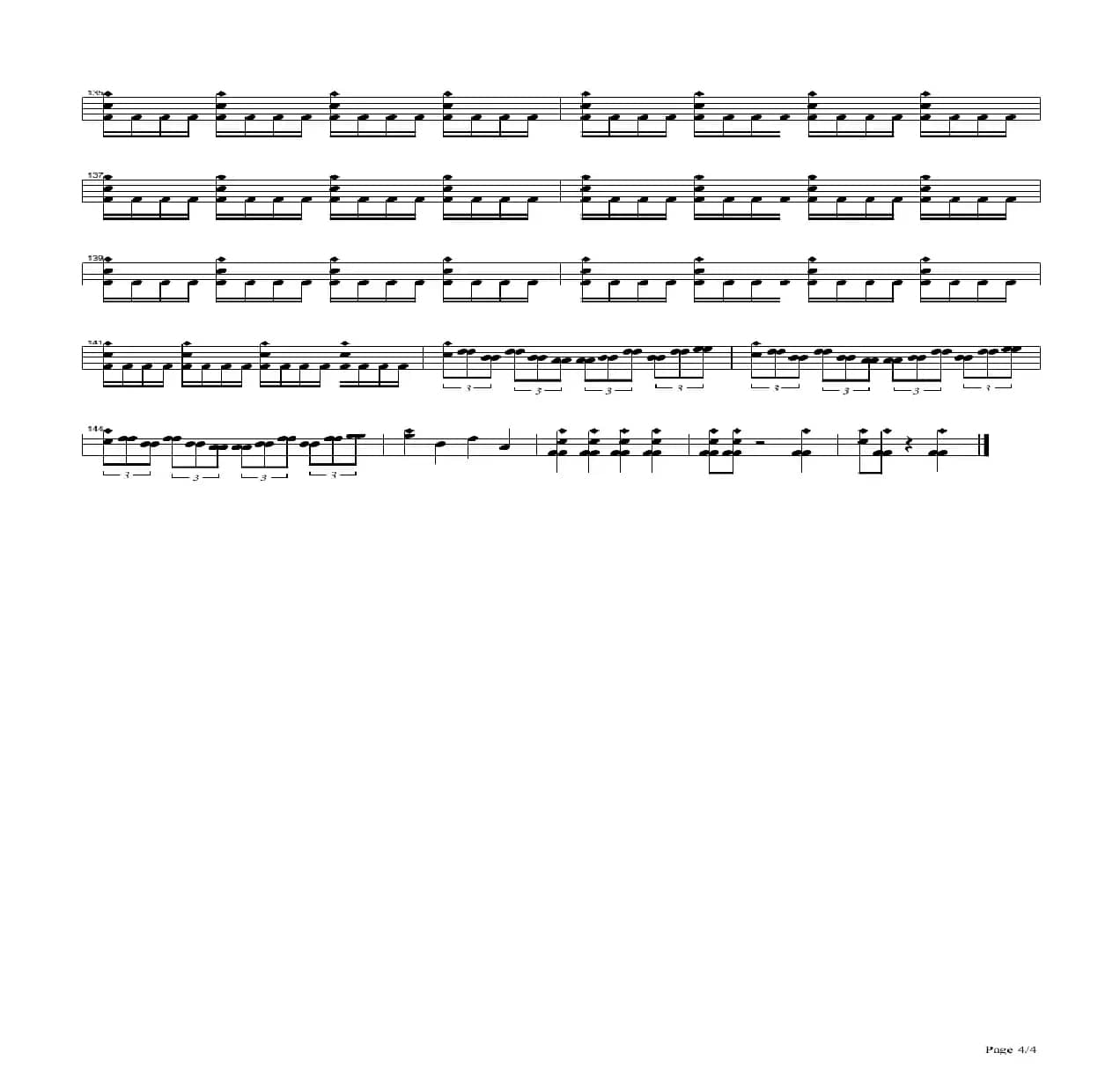 No Boundaries（架子鼓谱）