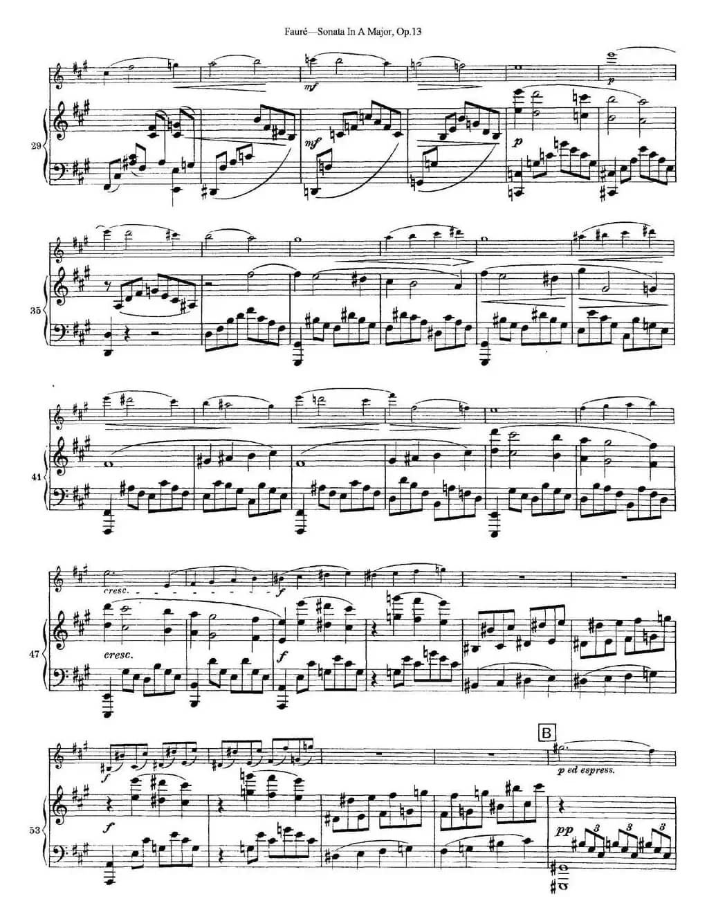 Violin Sonata No.1 Op.13（小提琴+钢琴伴奏）