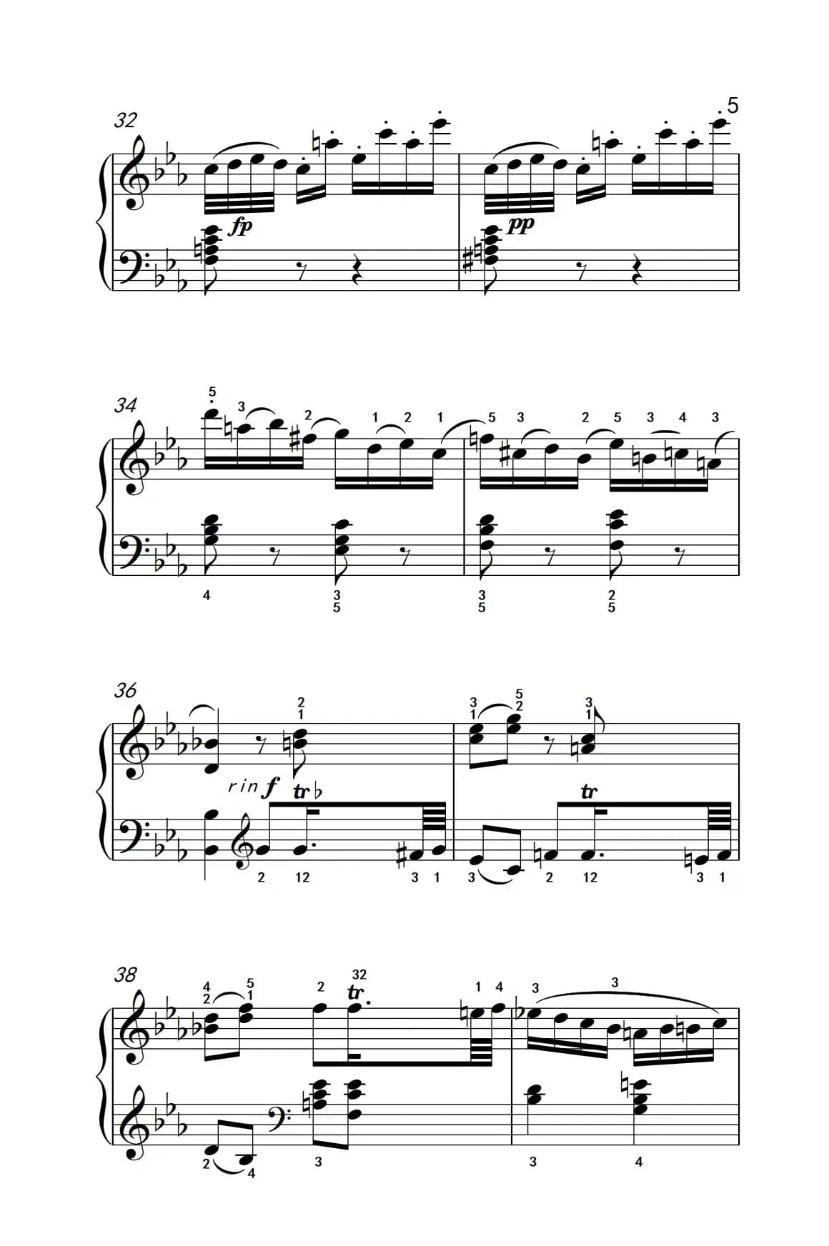 奏鸣曲 Opus 7 第四乐章（贝多芬奏鸣曲集 2）