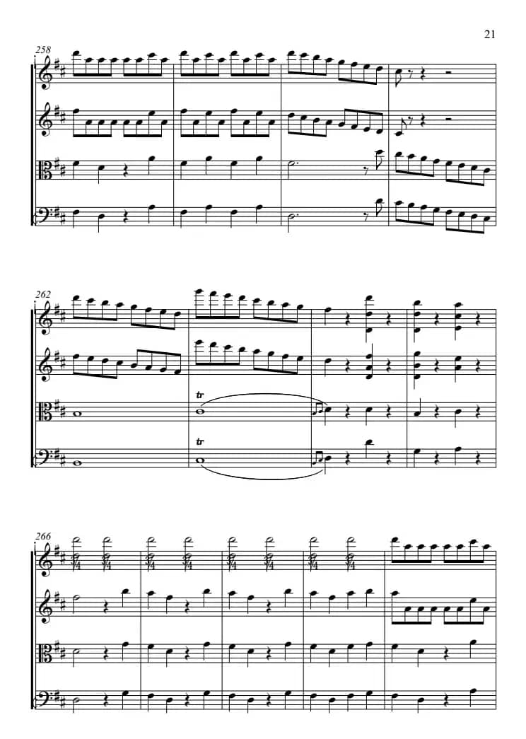 费加罗的婚礼（弦乐四重奏）