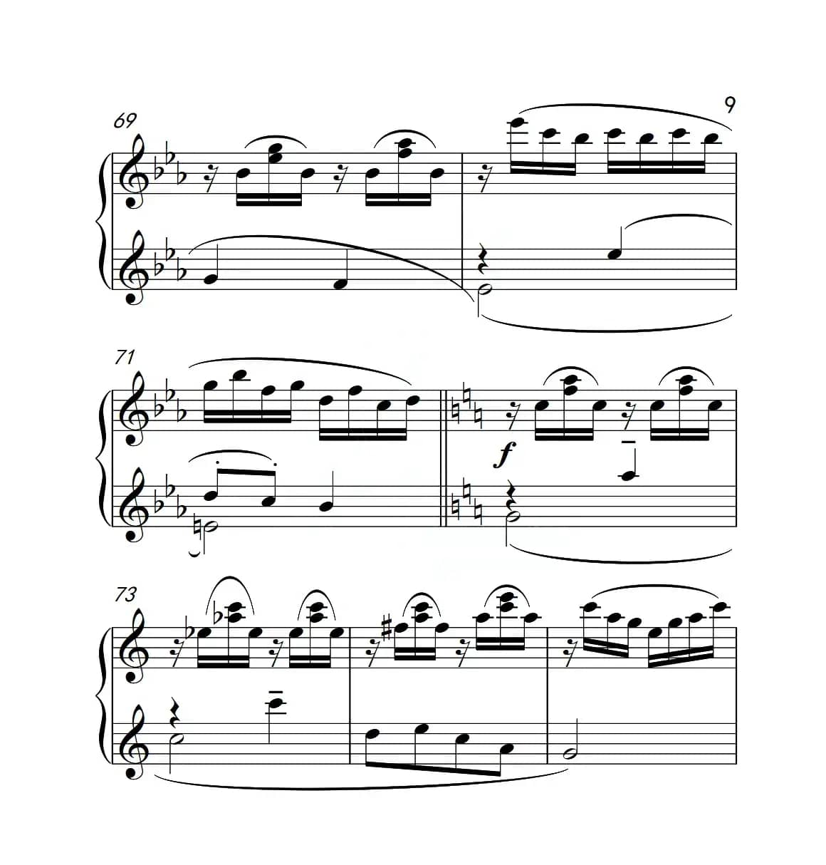 第六级B组 溪边嬉水（中国音乐学院钢琴考级作品1~6级）