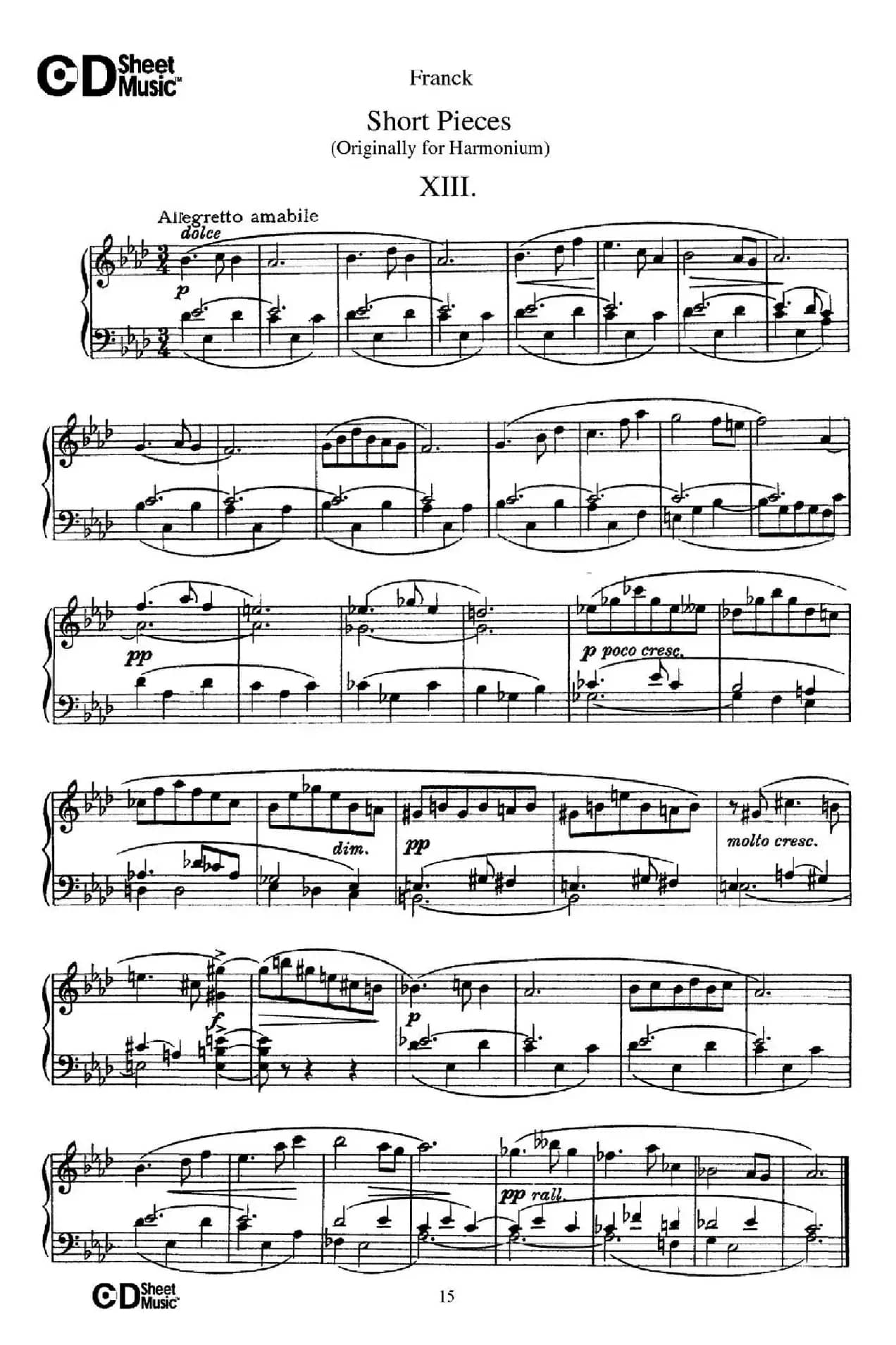 18 Short Pieces（18首小品·XIII）