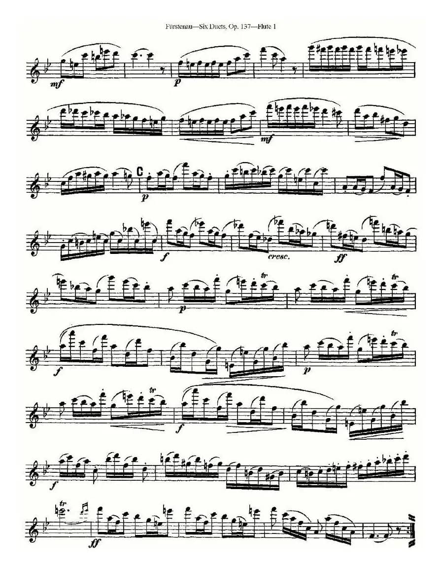 Six Duets, Op.137 之五（二重奏 六首作品 137号）