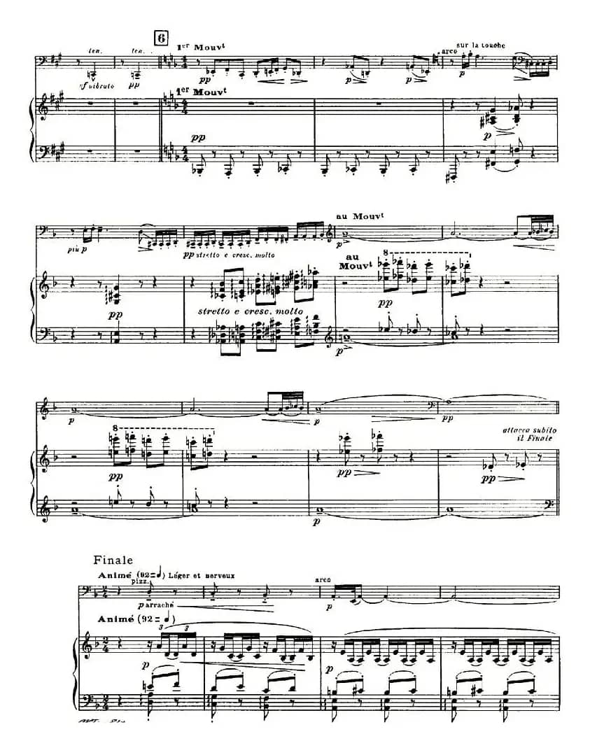 Sonata（大提琴奏鸣曲、大提琴+钢琴）