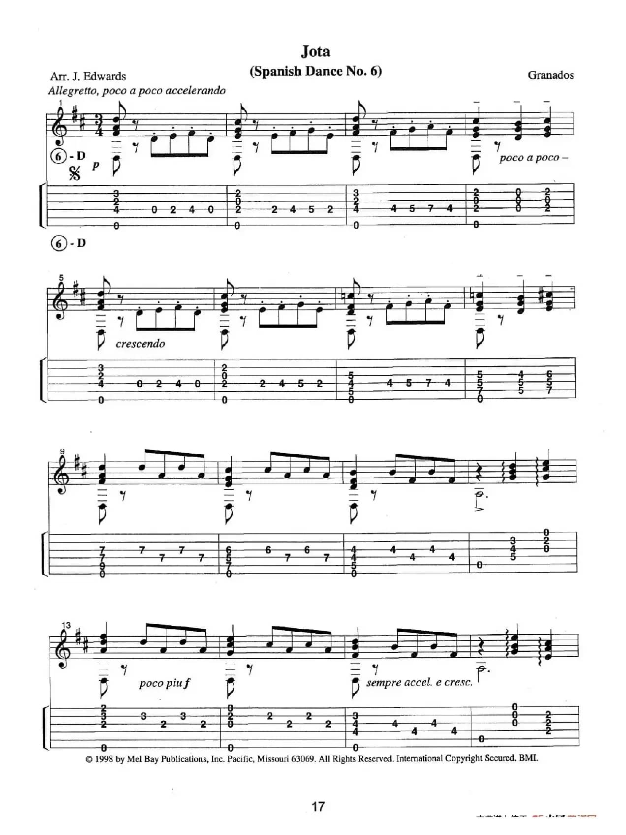 古典吉他：From the Dance（Jota）