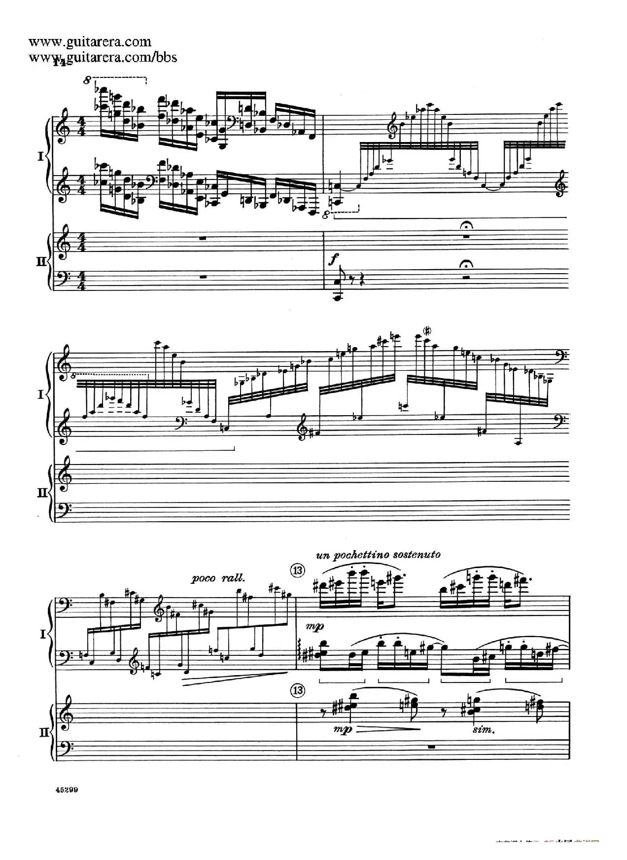 Piano Concerto Op.38（钢琴协奏曲·双钢琴·第一乐章）