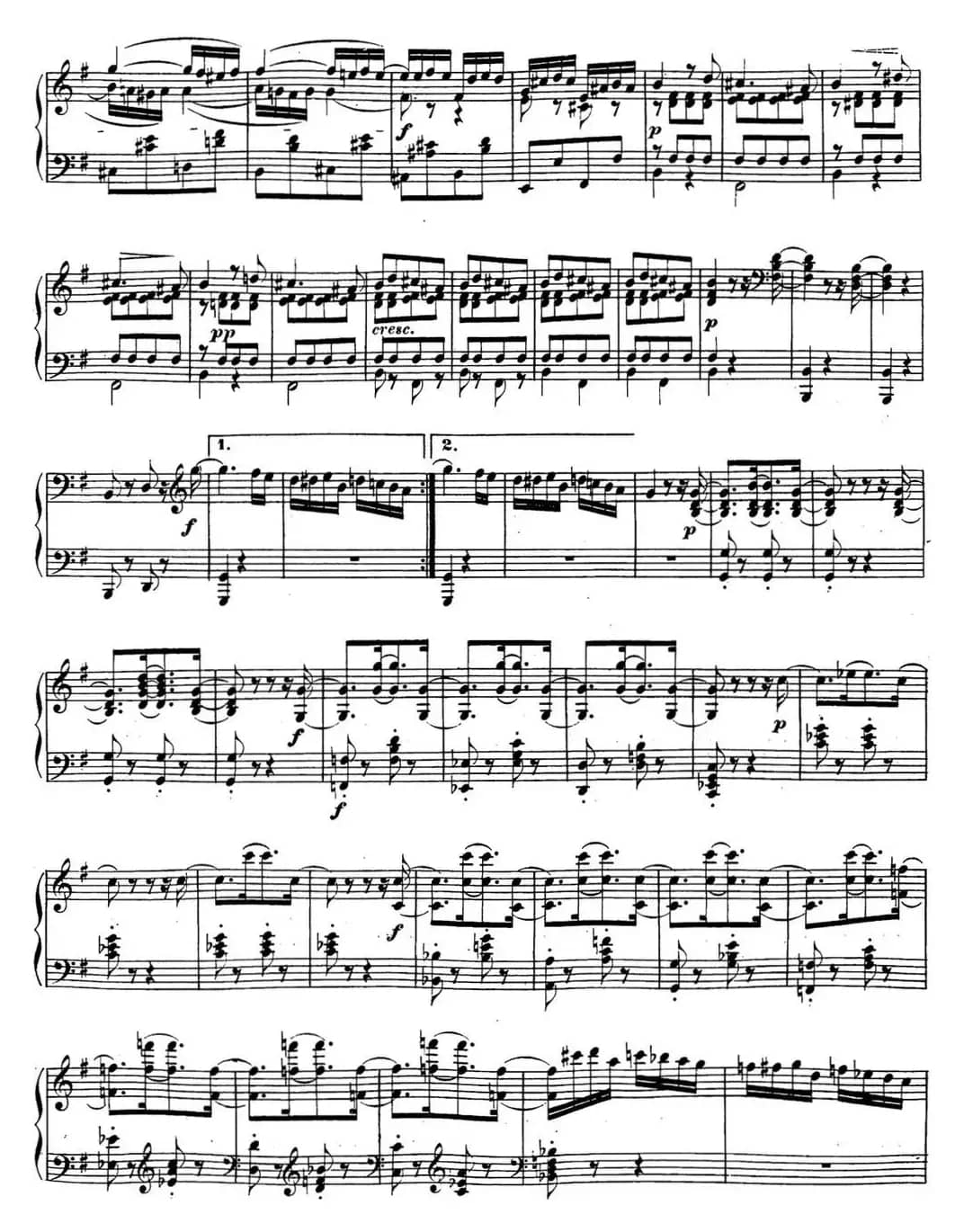 贝多芬钢琴奏鸣曲16 G大调 Op.31 No.1 G major