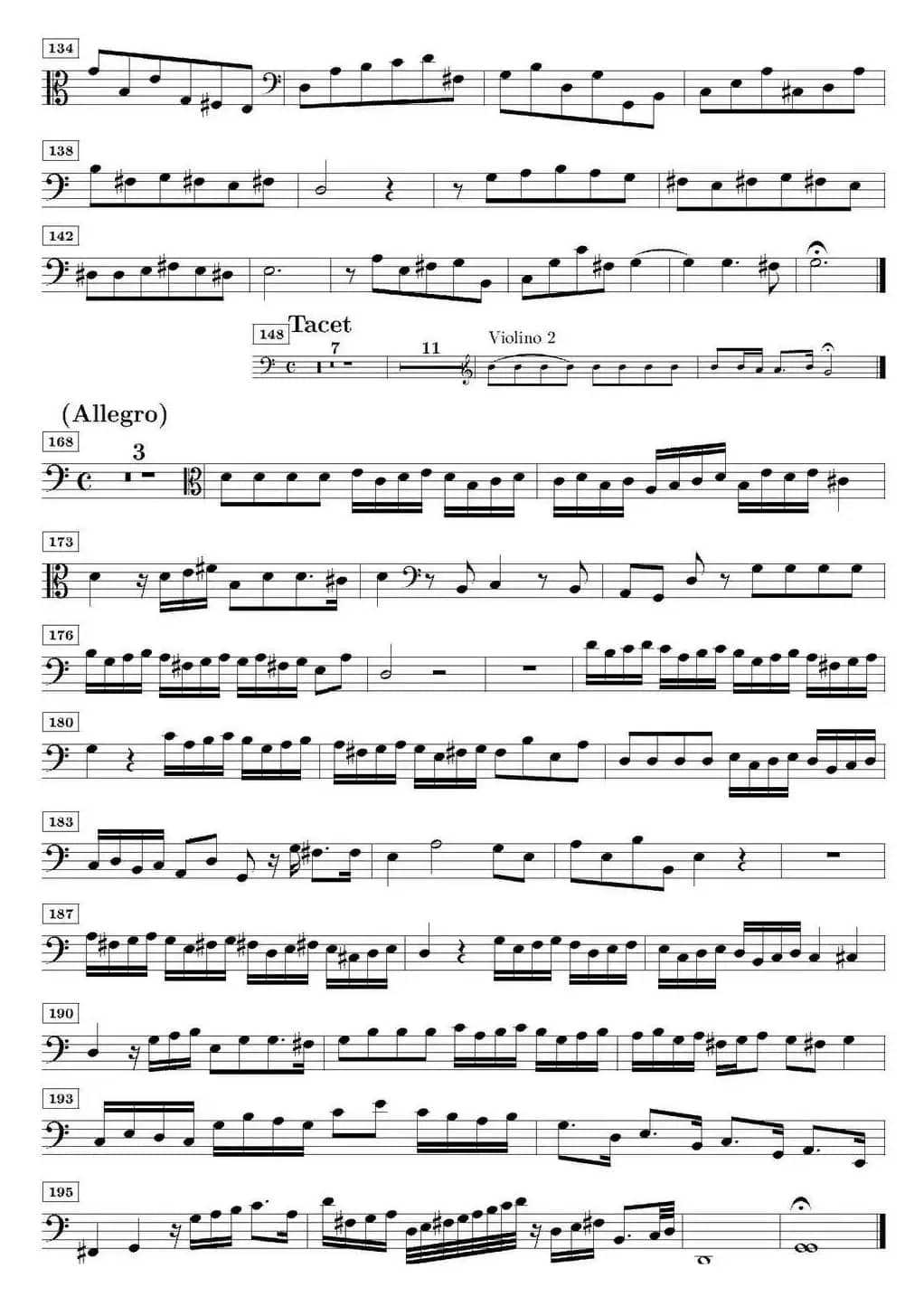 Sonata No.3（第三号小提琴奏鸣曲）（Viola da Gamba分谱）