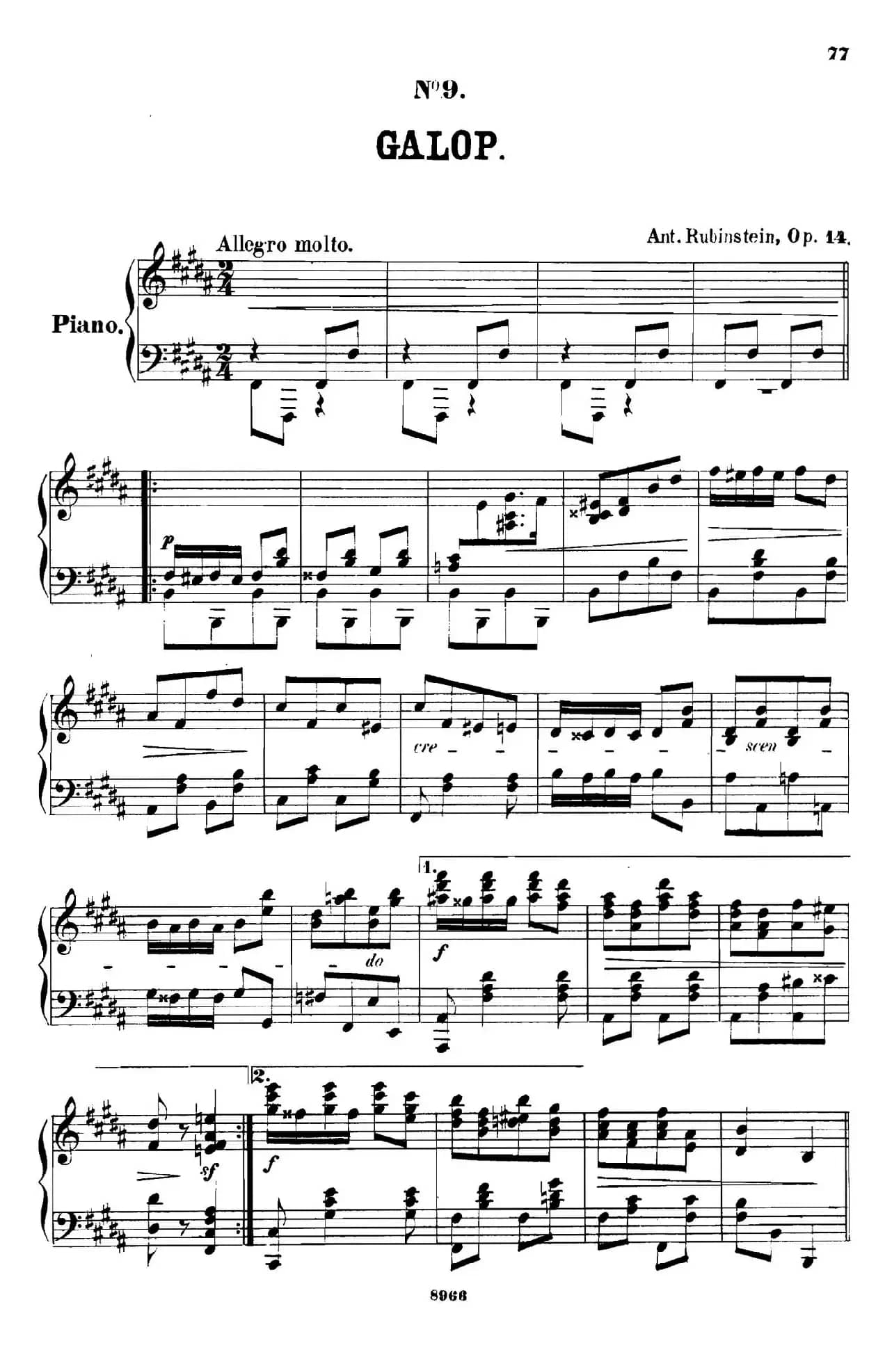 舞会 Le Bal Op.14（No.9）