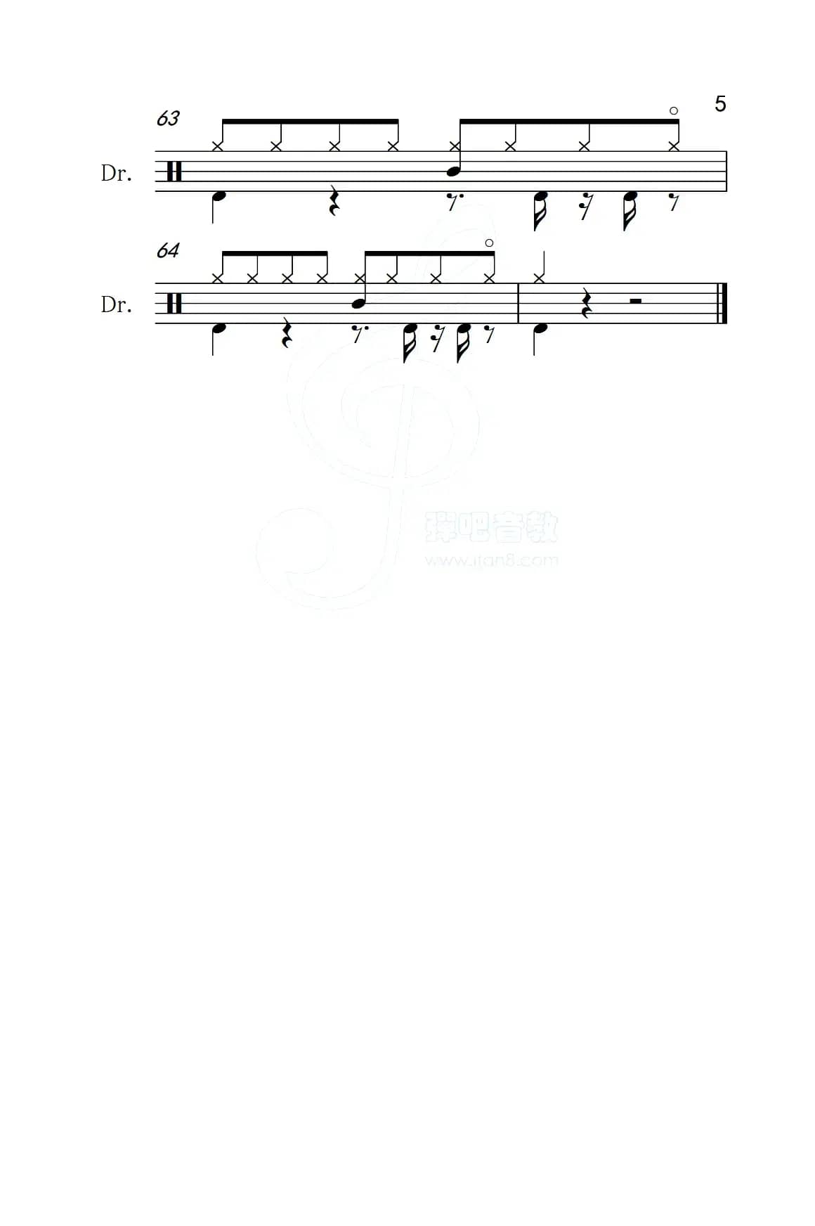 爱情买卖（架子鼓谱）