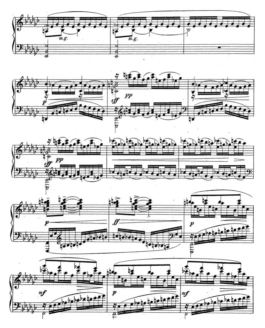 拉赫玛尼诺夫 音乐瞬间 Op.16 No.2 降e小调