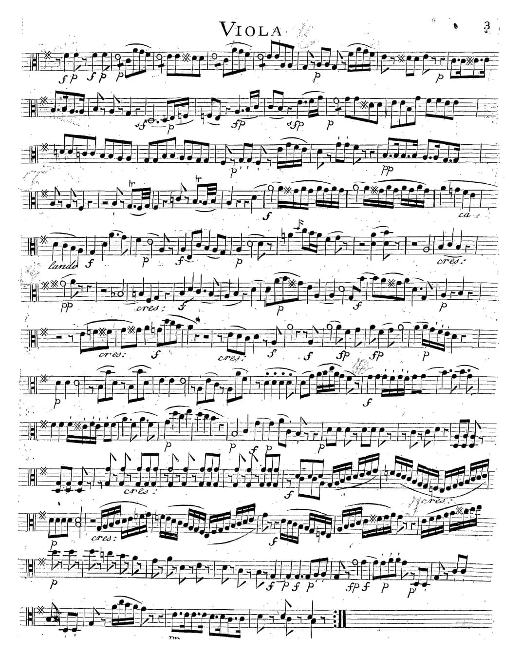 Mozart《Quartet No.14 in G Major,K.387》（Viola分谱）