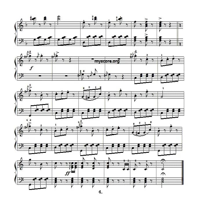 古典钢琴小曲：不停息的加洛普舞曲