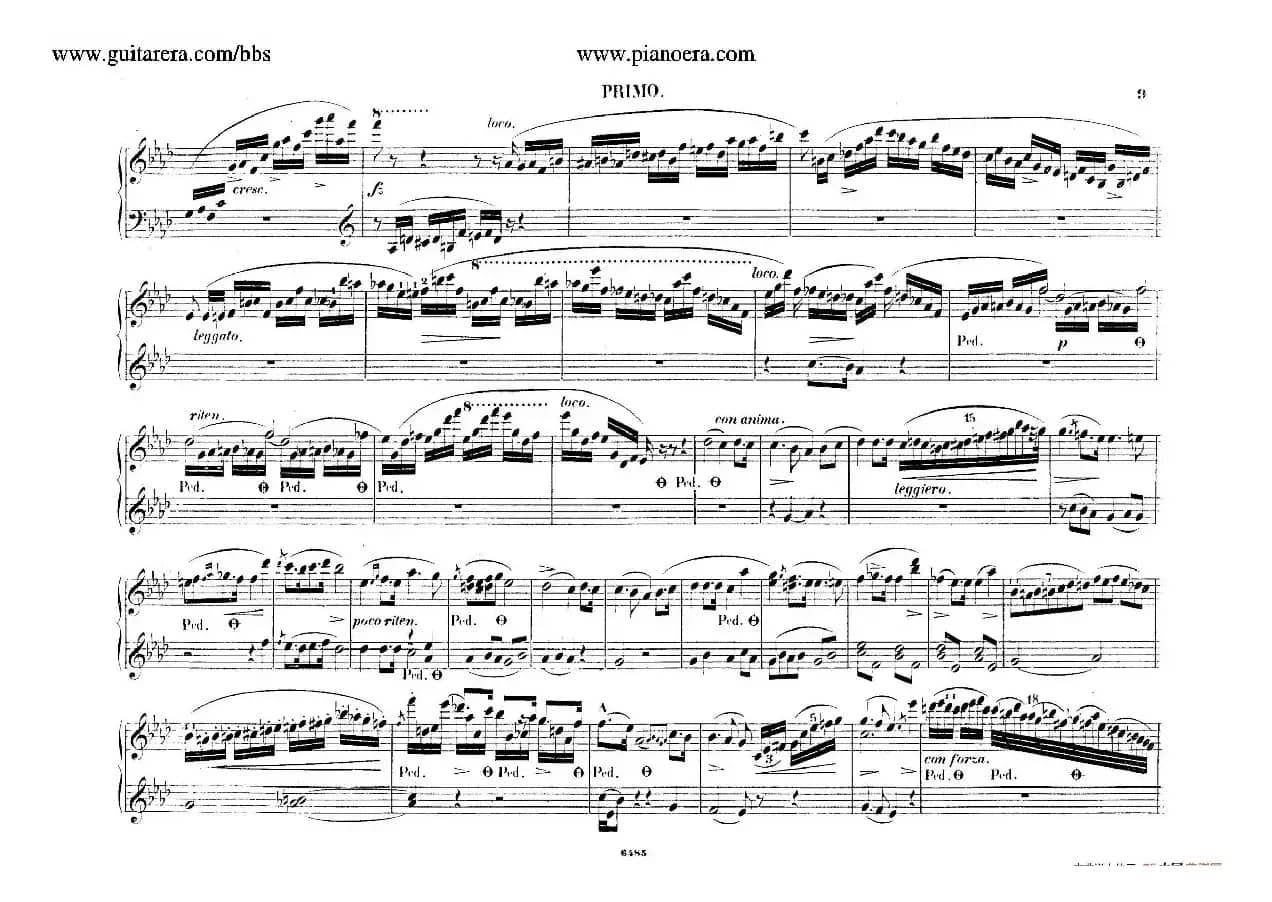 Piano Concerto No.2 in f Minor Op.21（f小调第二钢琴协奏曲·四手联弹版）