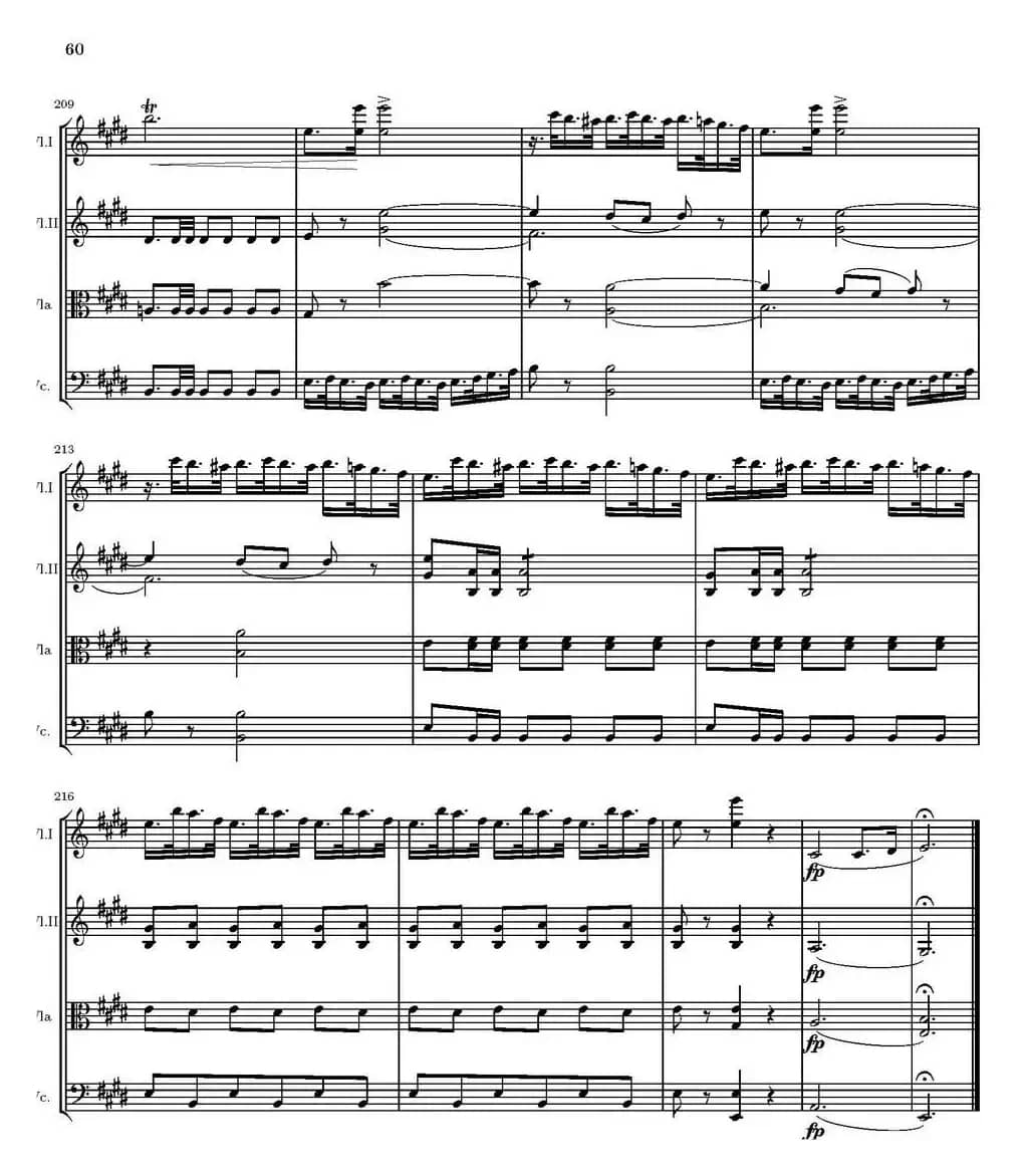 String Quartet nr.18 in E minor（E小调弦乐四重奏、P46-60）