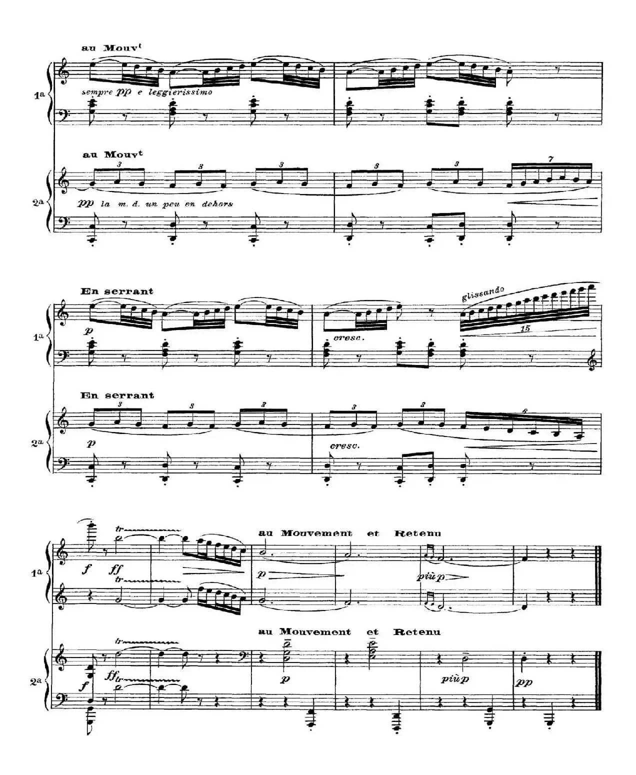 Six Epigraphes Antiques（6首古代墓志铭·四手联弹·Ⅳ）