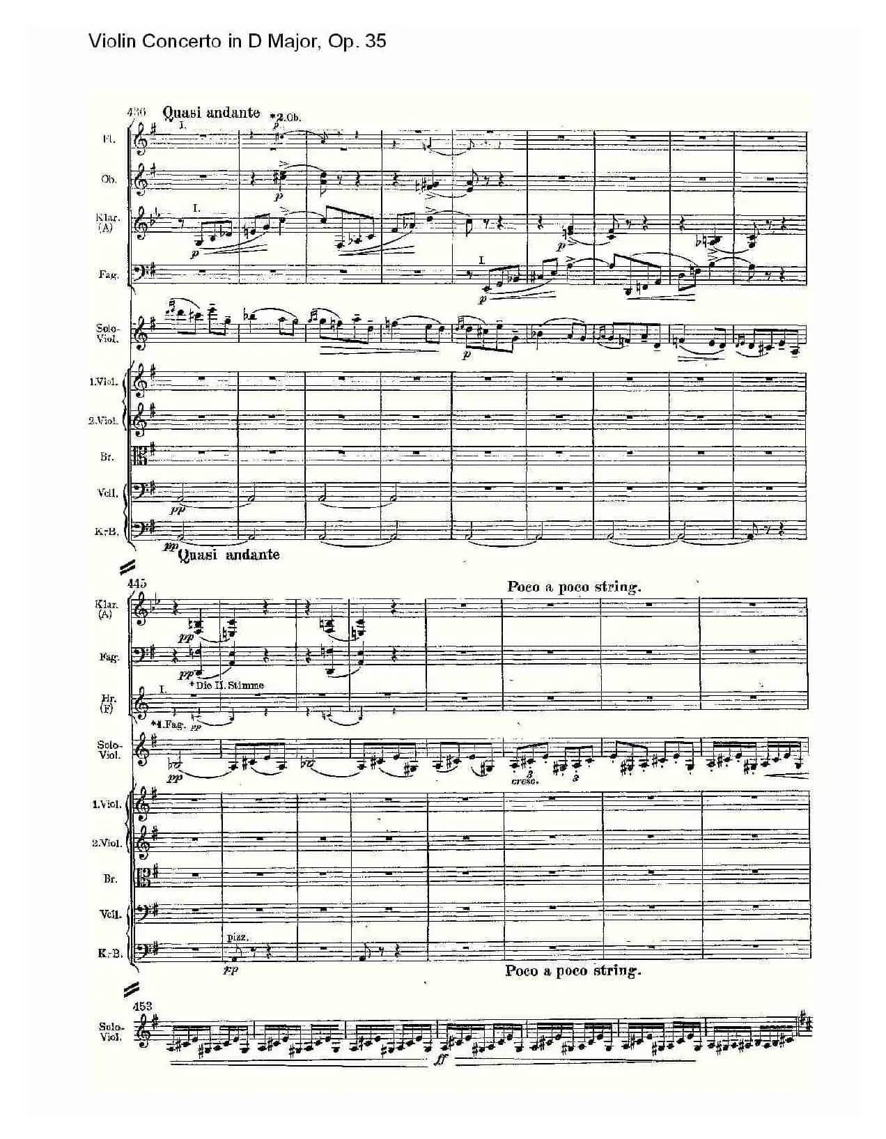 D大调小提琴协奏曲, Op.35第三乐章（一）