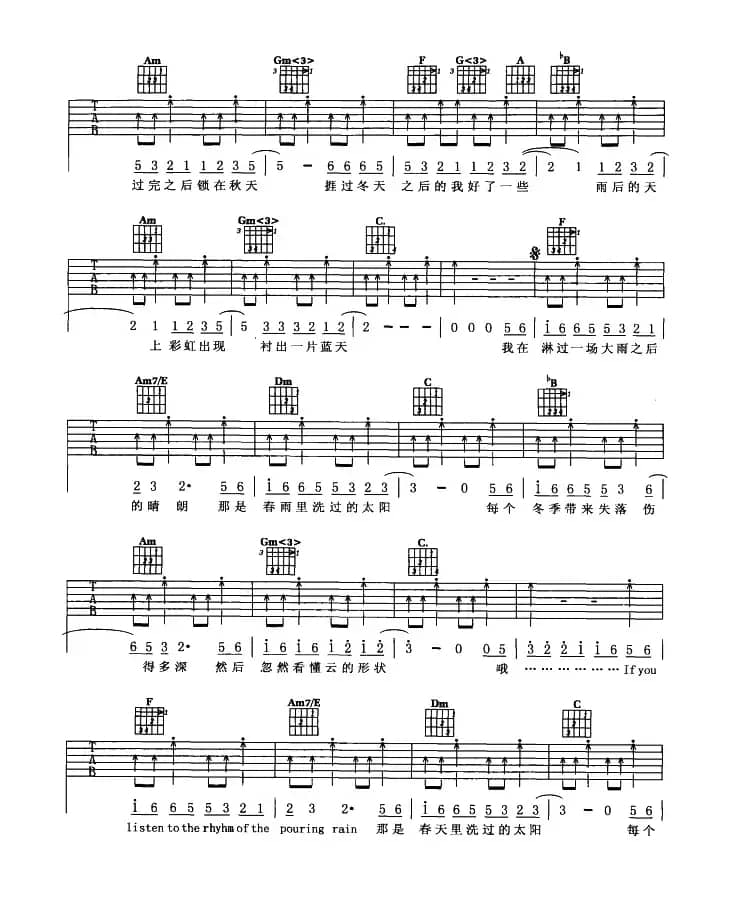 春雨里洗过的太阳