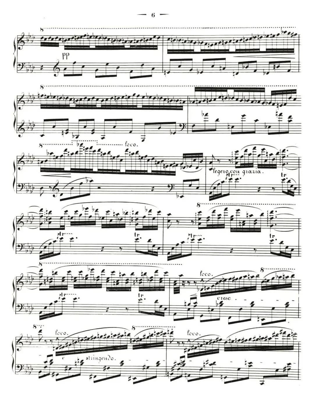 李斯特音乐会练习曲 S144（2 轻盈 f小调 S144 La leggierezza F minor）