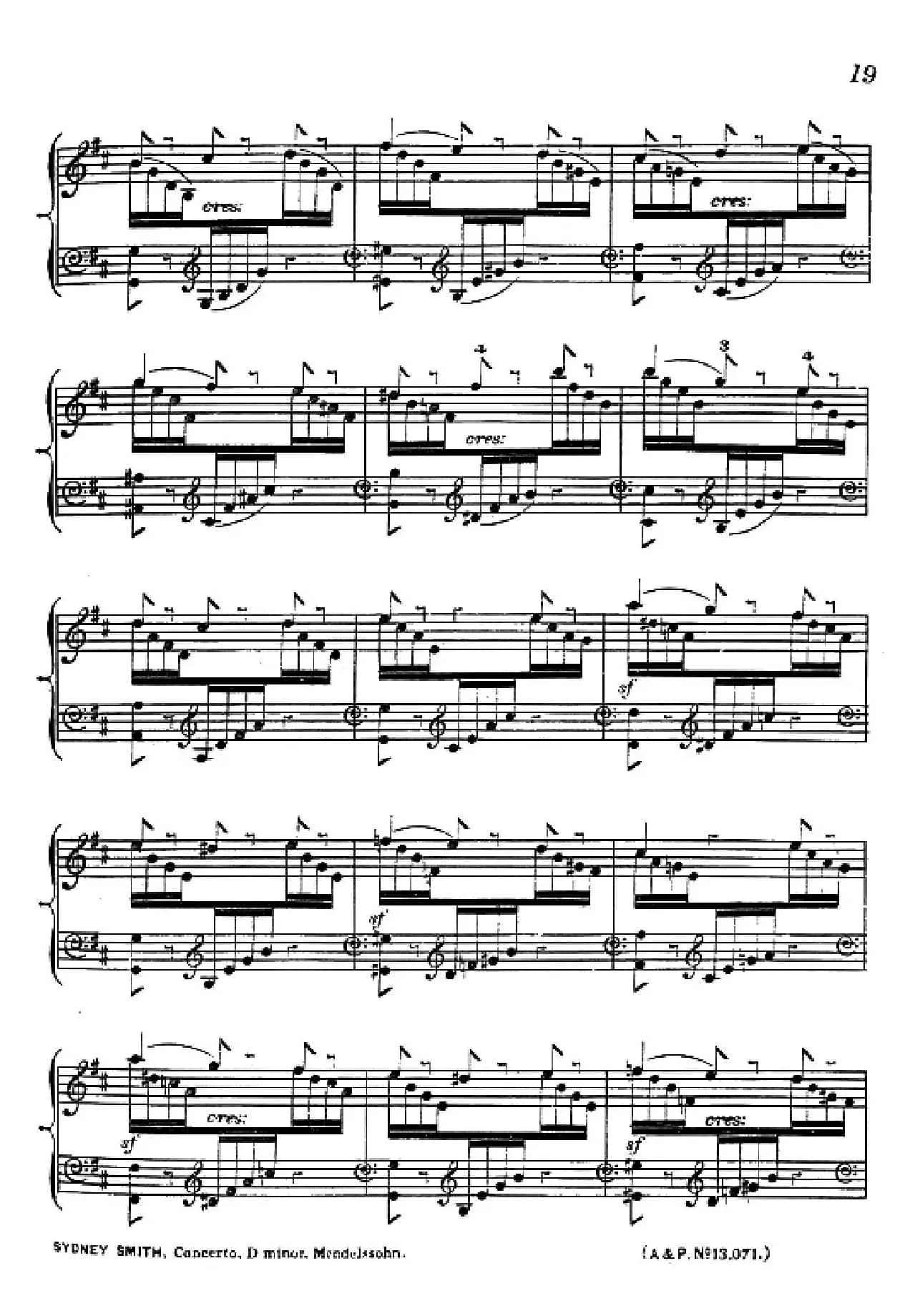 d小调第二钢琴协奏曲(钢琴独奏版)