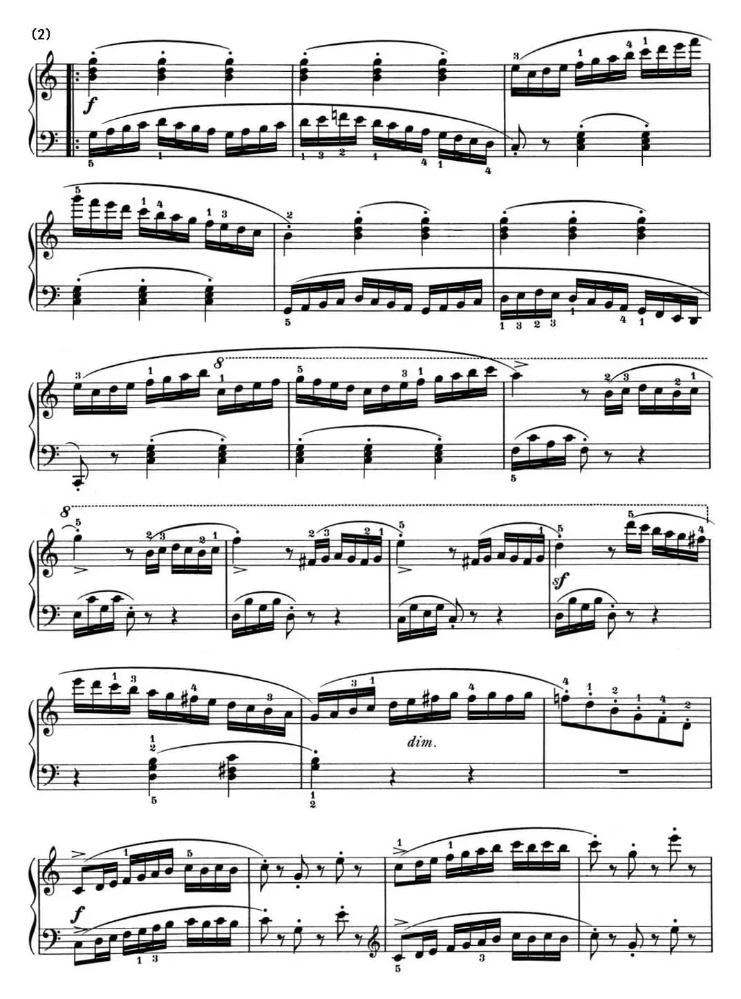 25首车尔尼Op.748练习曲（NO.17）