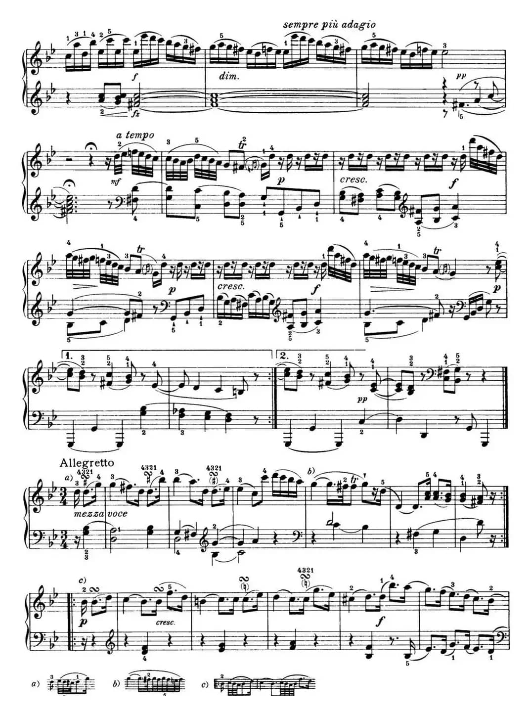 海顿 钢琴奏鸣曲 Hob XVI 44 in G minor