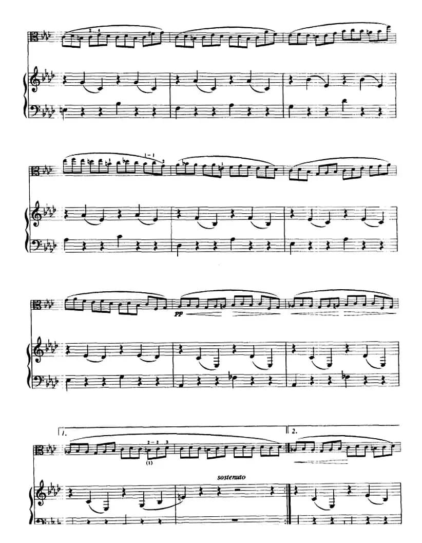 练习曲（中提琴+钢琴伴奏）